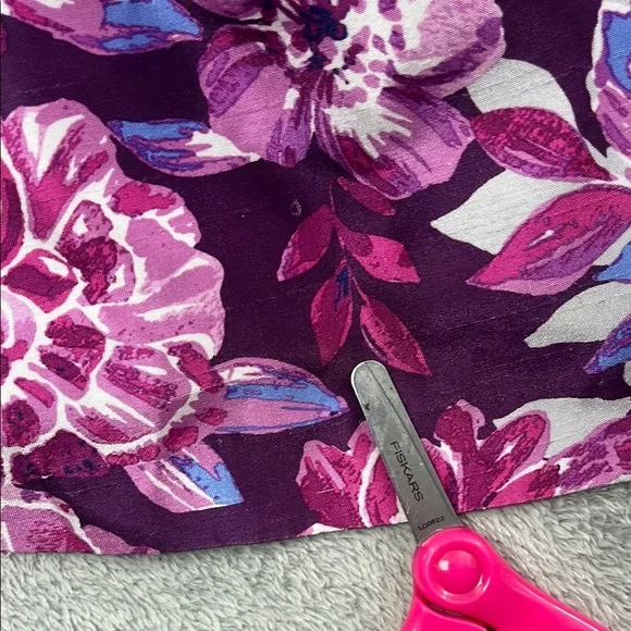 Gymboree 7 Dressed Up Floral Purple Kids Lined Dress - Picture 10 of 15